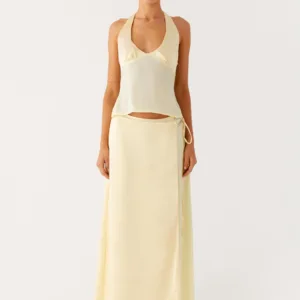 Pollie Long Skirt - Yellow