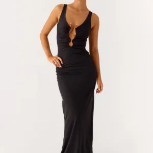 Weightless maxi dress - black