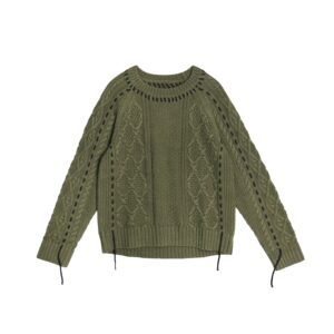 Contrast Stitch Detail Sweater - 25WDT310X