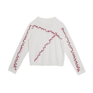 Contrast Babylock Sweater - 246E