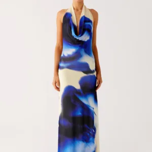 Only A Feeling Cowl Neck Maxi Dress - Heirloom Floral Print