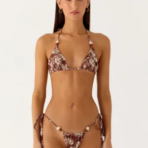 Saga Bead Bikini Bottom - Espresso Meadow
