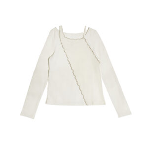 Patchwork Cut-out Babylock Top - 25WDT259T