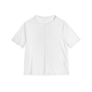 Short sleeve top with Baby overlock stitch - 26SRT039A