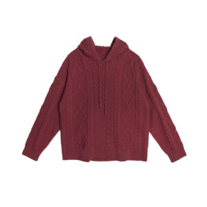 Cable knit Hoodie - 25WRT239X