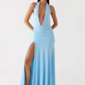 Sorrento Sunsets Maxi Dress - Icy Blue
