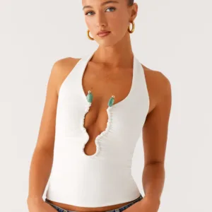 Diego Halter Top - Cream