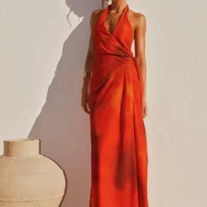 So Chic Maxi Dress - Scarlet Blur