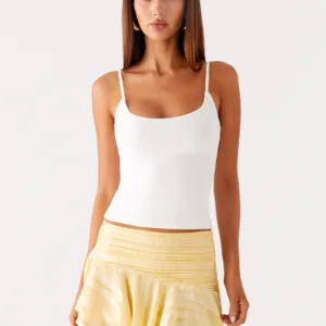 Chiffon mini skirt "Willow" - yellow