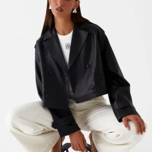 Bryson Cropped Jacket - Black