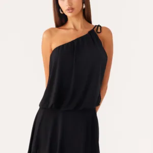 Makes Sense Mini Dress - Black
