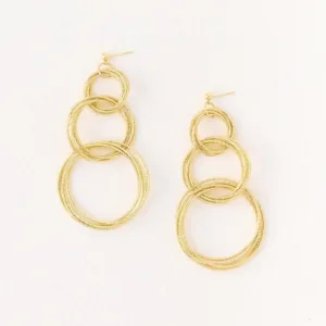Circuit earrings - gold