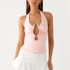 Diego Halter Top - Pink