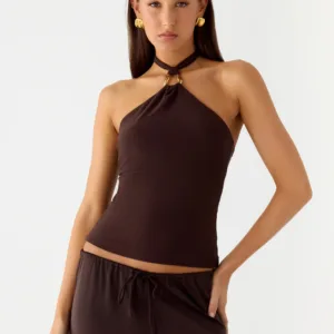 Henrietta Top - Chocolate