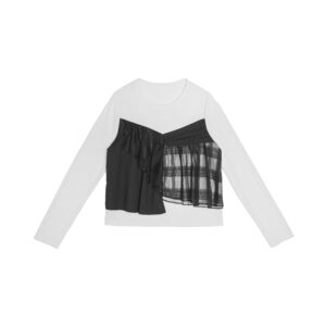 Patchwork Ruffle Top - 25WDT270A