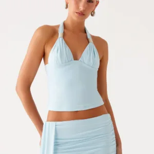 Blaze Halter Top - Blue