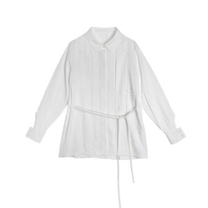 Contract - stitching Pleated Shirt - 25SDT084D