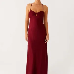 Joanie Maxi Dress - Burgundy