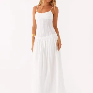 Jacinda Drop Waist Maxi Dress - Ivory