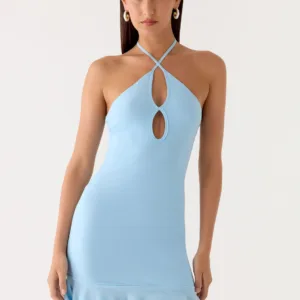 Capri Days Mini Dress - Icy Blue