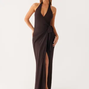 So Chic Maxi Dress - Color: Cool Chocolate