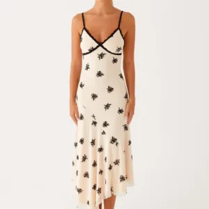 Amelia Midi Dress - Nude