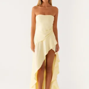 Bodie Maxi Dress - Pastel Yellow