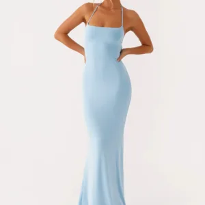 Talk About Us Maxi Dress - Blue