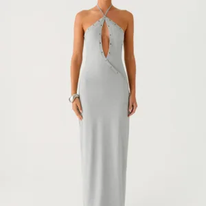 Off The Bass Maxi Dress - Gray