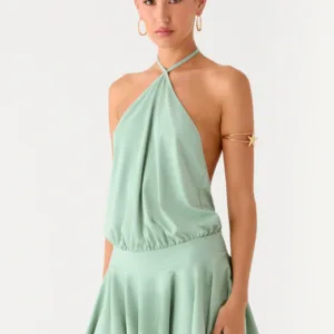 Mabel's mini dress - green