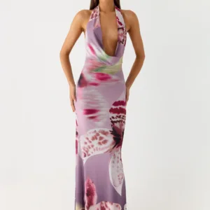 Like You Better Maxi Dress - Ombre Floral Affair