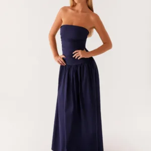 Carmel Maxi Dress - Navy Blue