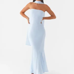 Under The Pagoda Maxi Dress - Blue