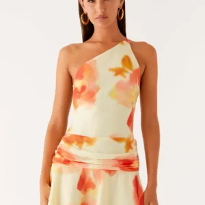 Meah Backless Mini Dress - Mimosa Flower