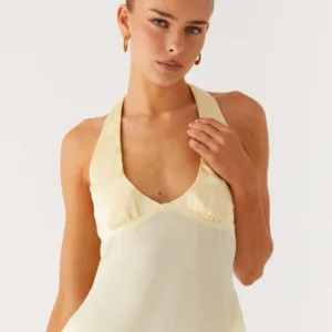 Pollie Halter Top - Yellow