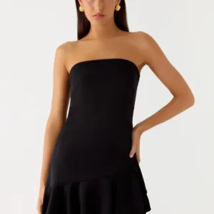 Luna Night Mini Dress - Black