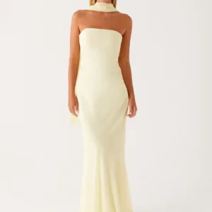 Under The Pagoda Maxi Dress - Yellow
