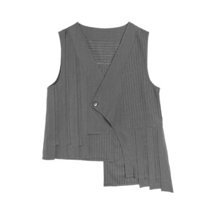 Patchwork Layered Waistcoat - 25WDJ299C