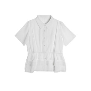 Layered Pleated Shirt - 25SDT087D