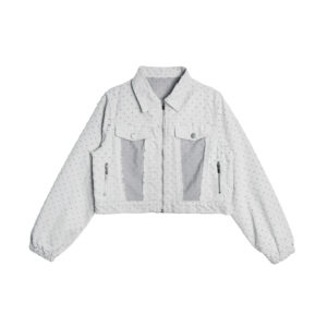 Fringe-detail denim Jacket - 26SRJ002Q