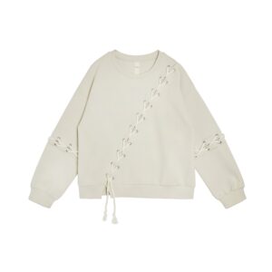 Oversized lace-up top - 25WRT235B