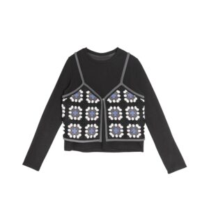 2 In 1 Granny Square Crochet Top - 25WDT324M