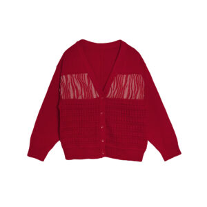 Patchwork Faux fur trimmed Cardigan - 25WDJ344U