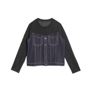 Denim patchwork top - 25WRT236A