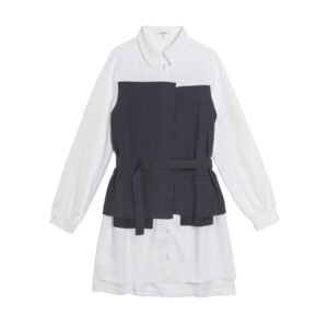 Patchwork Shirt Dress - 25WDD262C